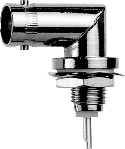 BNC-Kabelwinkeleinbaubuchse löt 50 Ohm, - fibreline - Shop