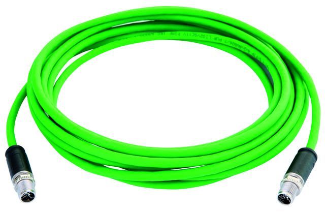STX M12x1-M12x1 VL X-kod. Cat.6A (ISO/IEC), - M12x1 X-kodiert 